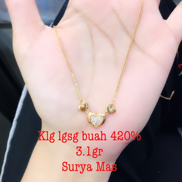 Kalung langsung buah emas 420%