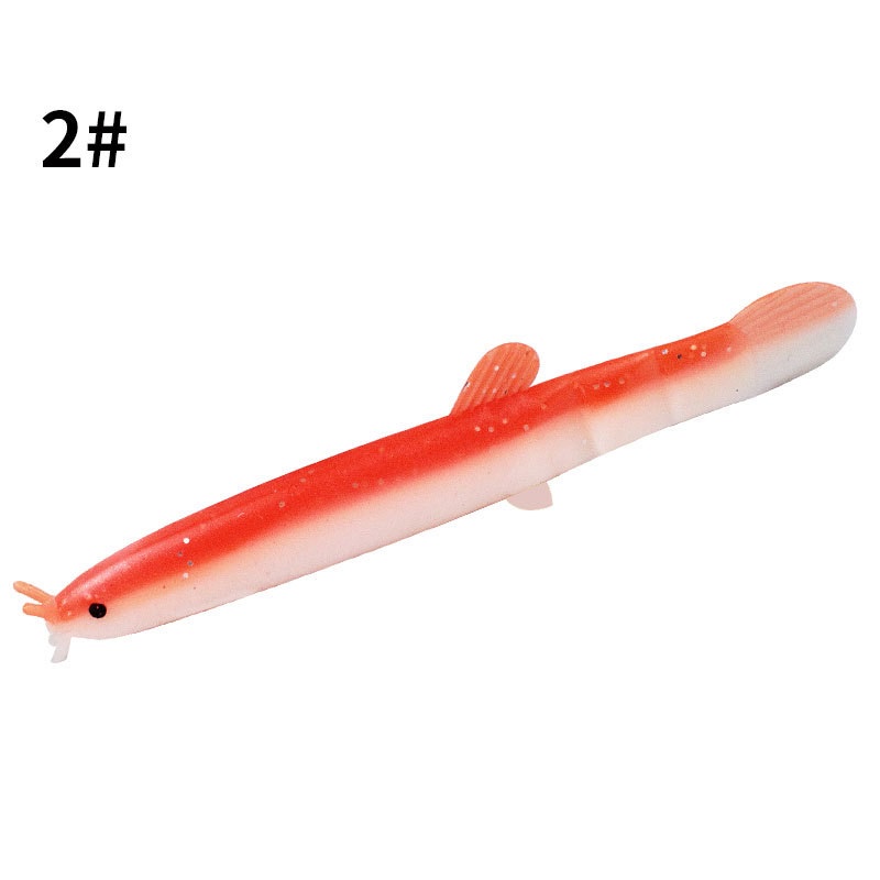 1 Pc Umpan Pancing Soft Bait Bentuk Cacing 3D Ukuran 7.5cm 2g