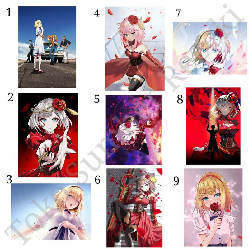 Poster Figure Takt Op Destiny Girl Sexy Paper Kanvas Cosette Taktop Elaina Wandering Witch Majo No T
