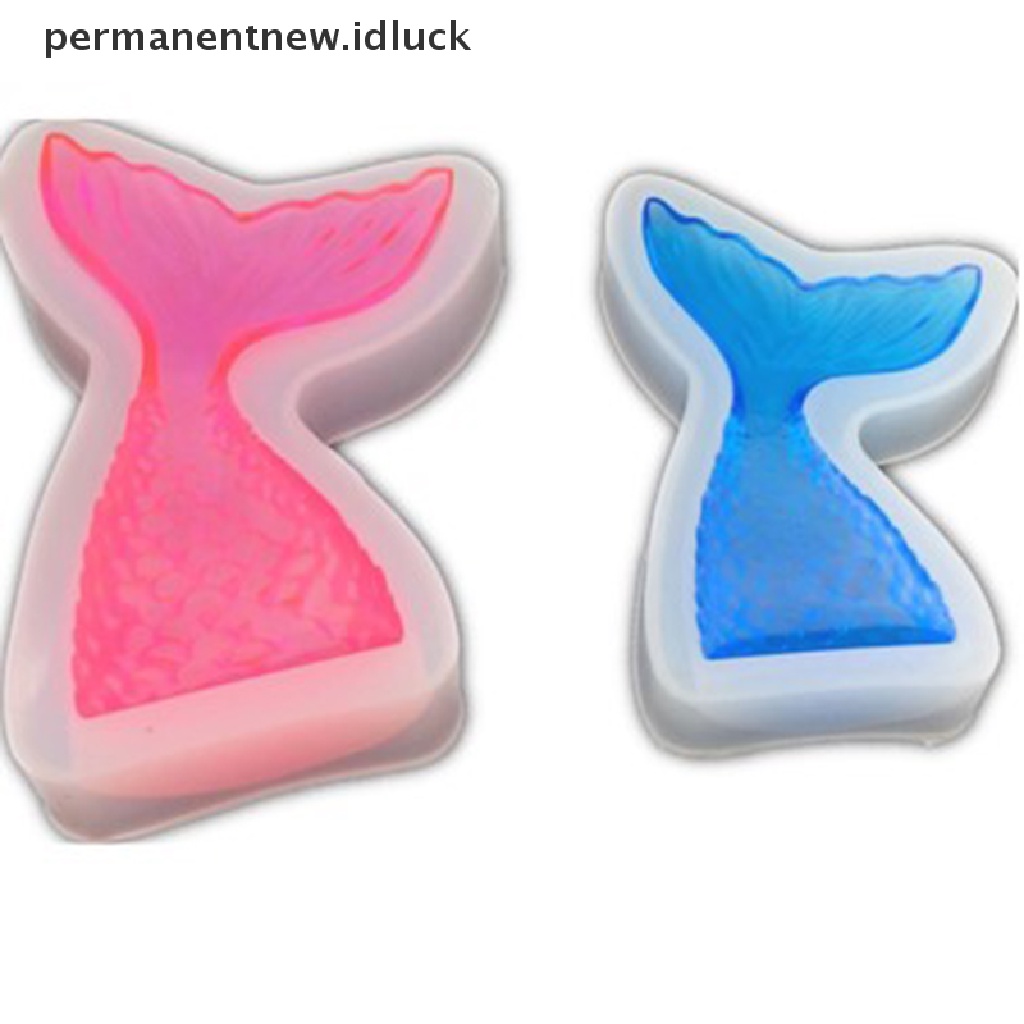 Cetakan Kue Bentuk Ekor Putri Duyung Bahan Silikon Untuk Dekorasi