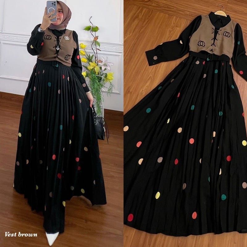 NEW  Maxi Dress Polka  SHR Original Mix wolfice