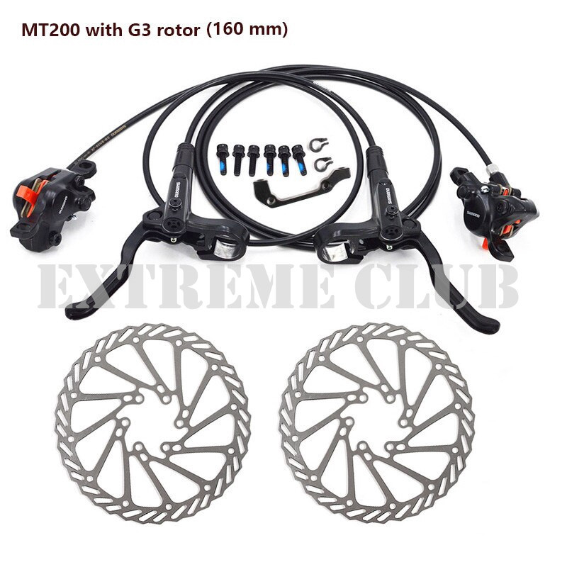 hydraulic mountain bike brake set