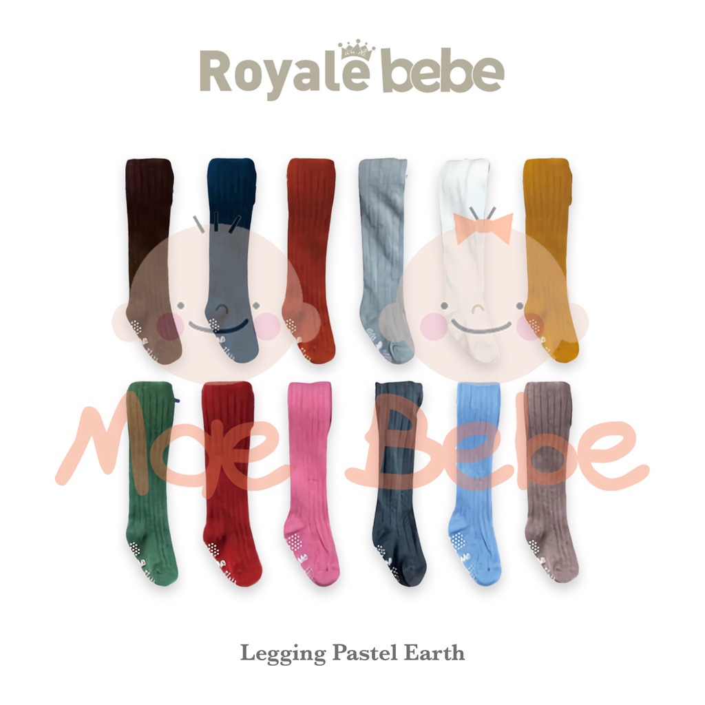 Royale Bebe Lil Me Baby Legging Pastel Series Legging Bayi Tutup Kaki