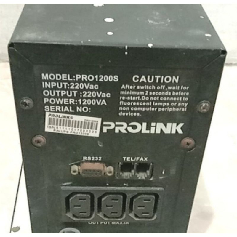 Ups Prolink Pro 1200S 1200Va Up To 840 Tampa Battery