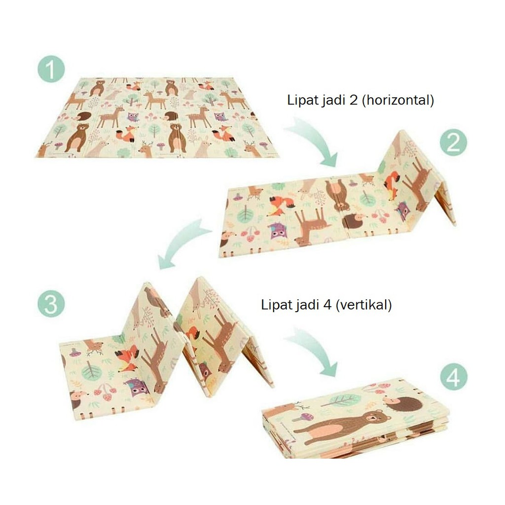 Bright Crown XPE Play Mat Alas Tempat Main Anak Bayi PlayMat