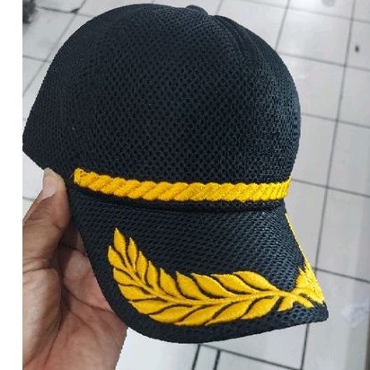 Topi padi kapas hitam