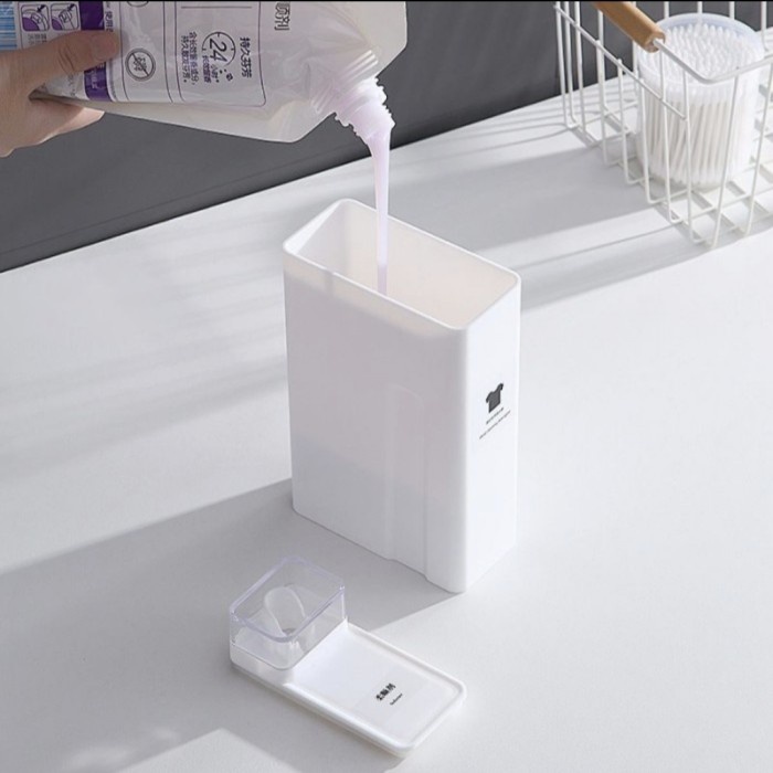 FREE STICKER Laundry Detergent Bottle Perlengkapan Tempat Botol Refill Sabun Deterjen 1100 ML Aesthetic Minimalis
