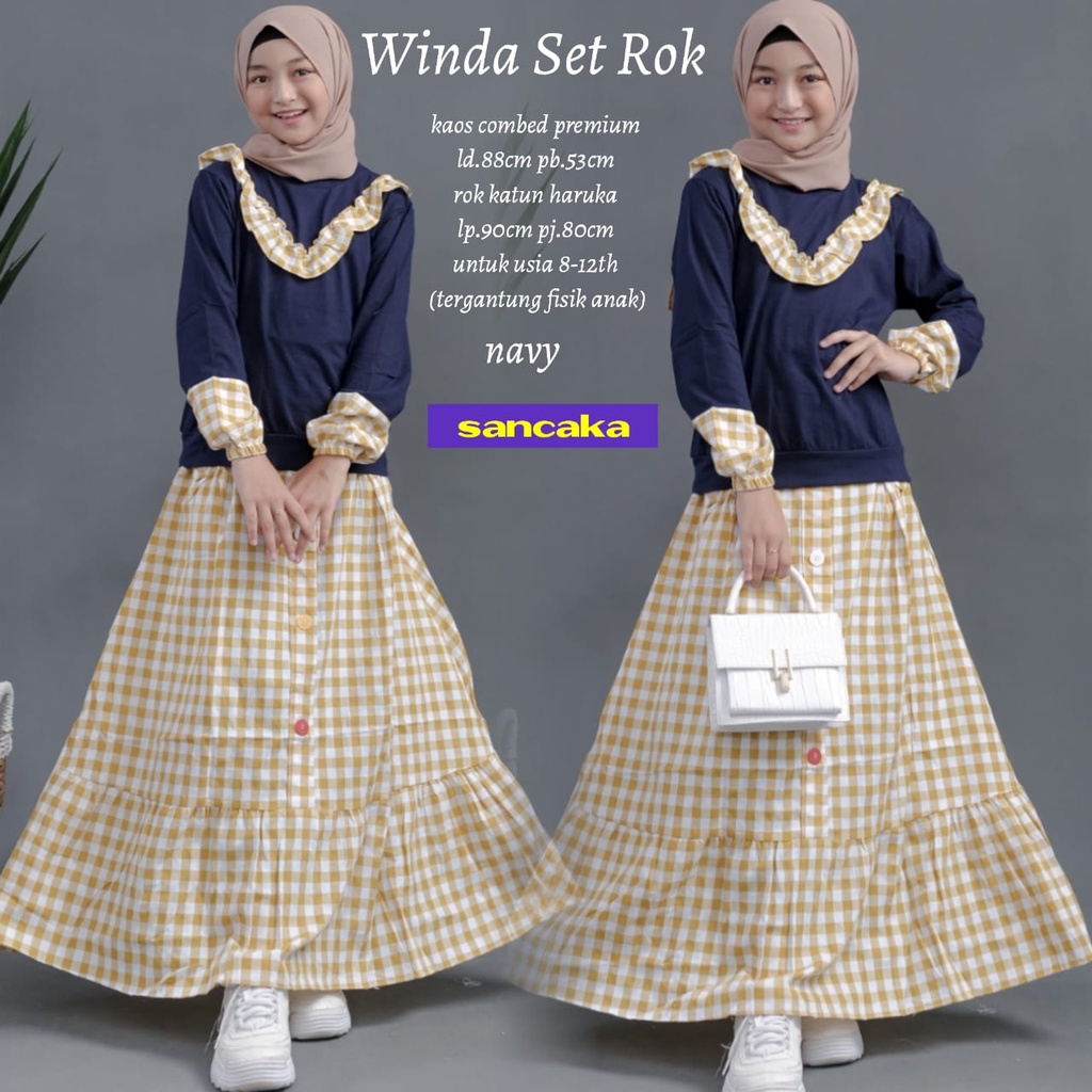 Setelan Remaja Setelan Anak Perempuan Setelan Rok Anak Remaja Perempuan Tanggung Rok Kotak Kotak
