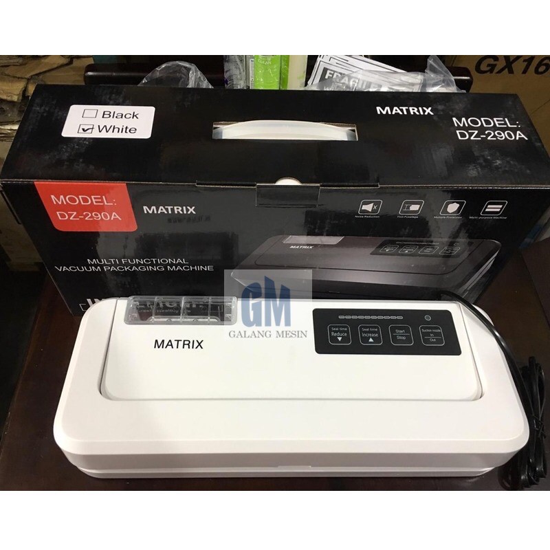 MATRIX Vacuum Sealer Machine DZ-290A Mesin Alat Pengemas Plastik Vakum Kedap Udara Portable DZ290A