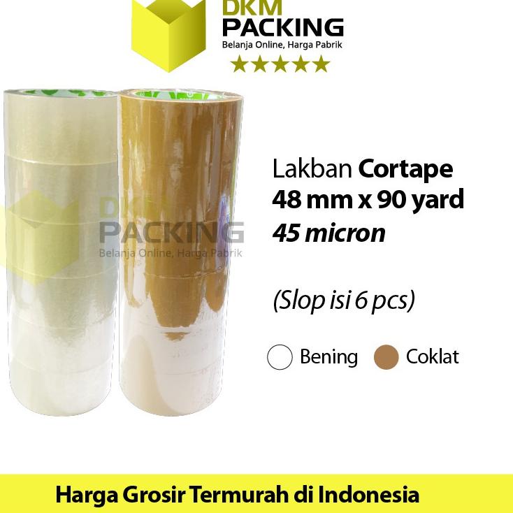

케 Lakban 48mm x 90yard CORTAPE Plakban Isolasi TER/SELOP Limited