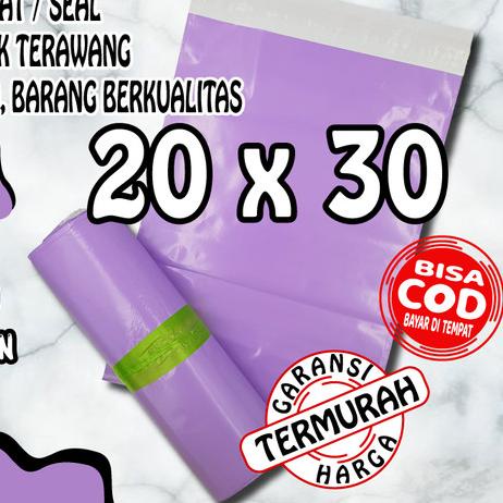 

20x30 UNGU SEMI PREMIUM POLYMAILER PACKAGING ONLINE ADA PEREKAT