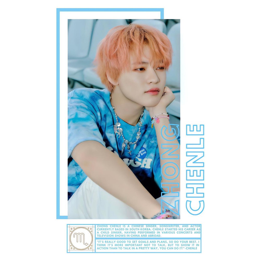 Baju Variasi Bio Nct Zhong Chenle / Nct Dream / SM Entertaiment