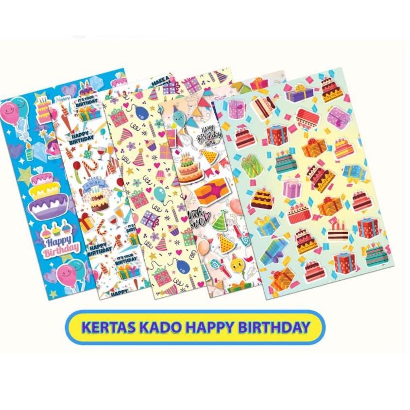 

Seller KL6T7 KERTAS KADO SIDU SINAR DUNIA / KERTAS KADO MOTIF LUCU FANCY [50 LEMBAR /PACK] 69 Produk