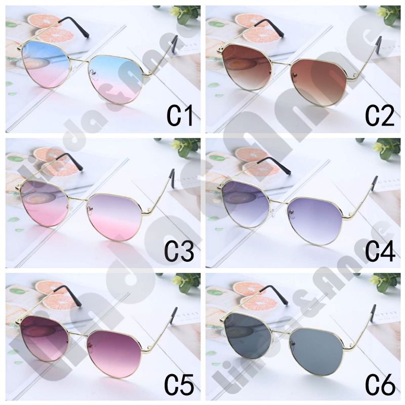 [COD] Frame&amp;Lensa Kacamata Wanita Dan Pria Gradasi Warna Gaya Korea Aksesoris Fashion Import