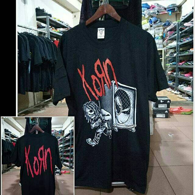  KAOS  BAND KORN BUILT  UP  Shopee Indonesia