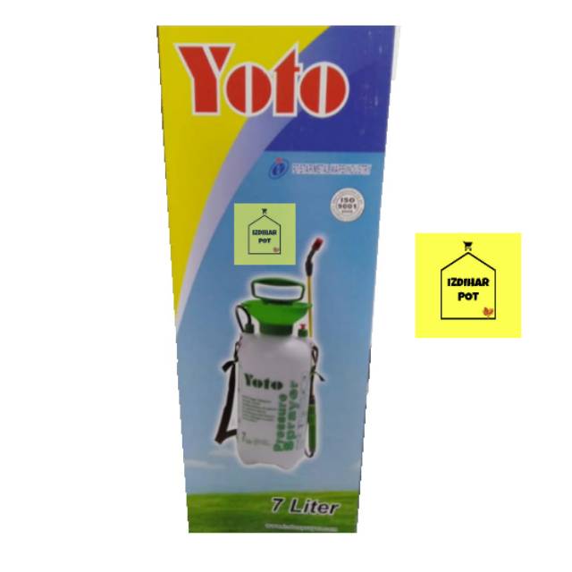 pressure sprayer yoto 7 liter - penyemprot tanaman bertekanan