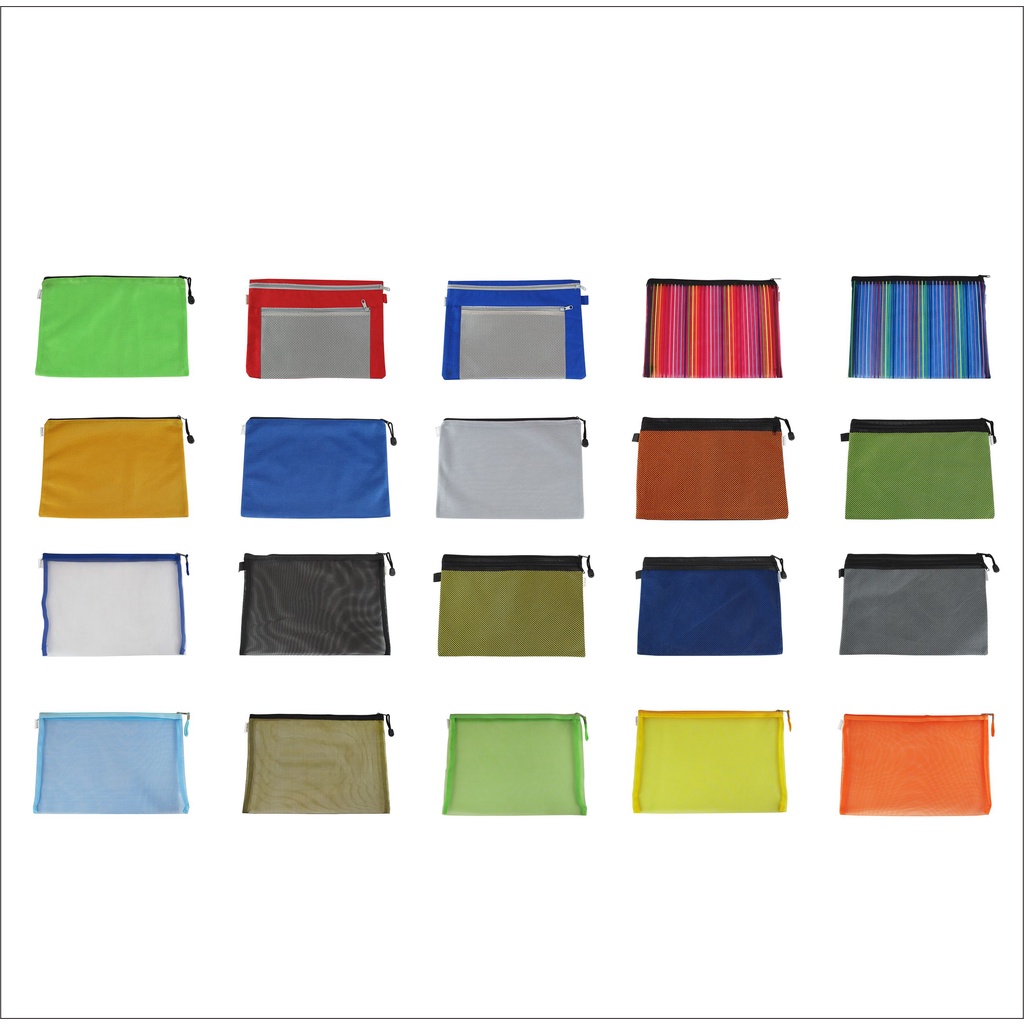 

Zipper Pockets Document Bag Tas Dokumen Resleting Tempat Bon Bill Kertas A4 EAGLE