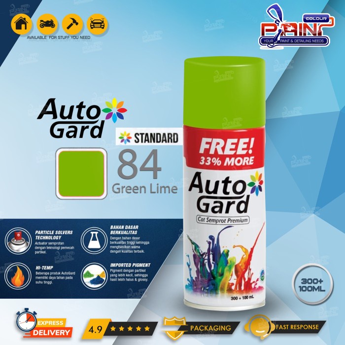 AUTOGARD GREEN LIME HIJAU LIMAU 84 - Cat Semprot Premium Motor Rumah