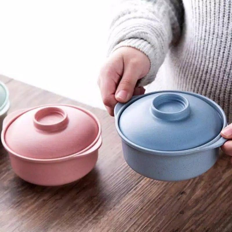 BPT - WSP35 MANGKOK JERAMI TUTUP 2IN1 (MANGKOK + TUTUP) / WHITE GRASS BOWL / MANGKUK JERAMI