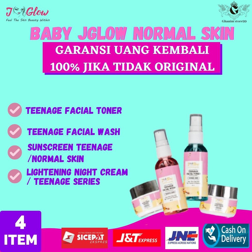 Jglow Skincare Paket Baby J glow Normal Skin Cream Perawatan Paket Kecantikan Bpom New Original