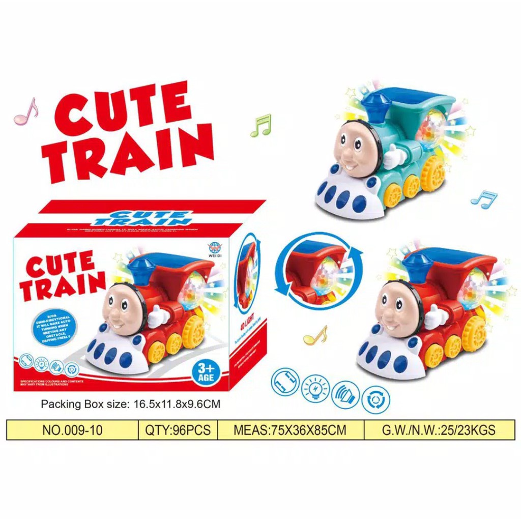 MAINAN THOMAS LAMPU 3D CUTE TRAIN KERETA THOMAS