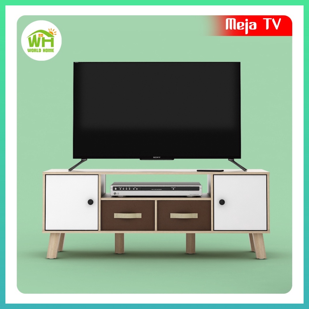 Lemari TV Minimalis Rak TV Serbaguna Tempat Penyimpanan Worldhome66