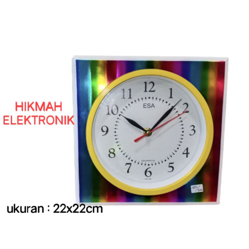 jam dinding esa 480/jam dinding kecil/jam dinding bagus/Jam Dinding RAINBOW