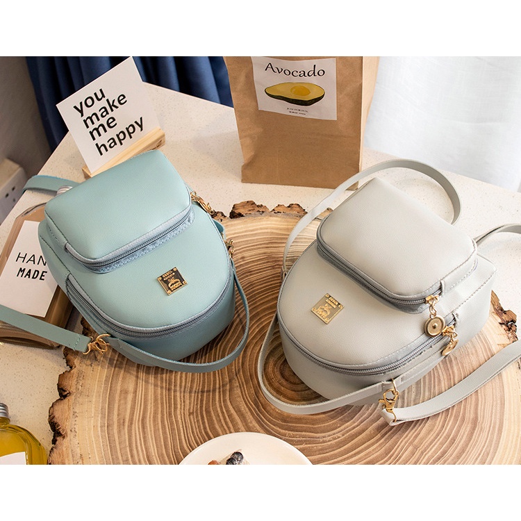 RANSEL KECIL KOREA IMUT KERJA KULIAH SEKOLAH ESCORTBAGS Tas Ransel Wanita Casual Backpack