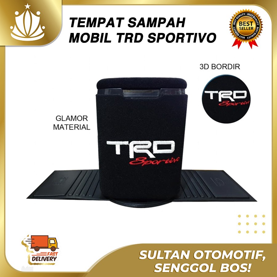 Tempat Sampah Mobil TRD Sportivo - Tempat Sampah Mobil Karakter TRD