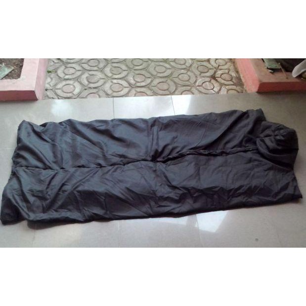 sleeping bag hitam polos