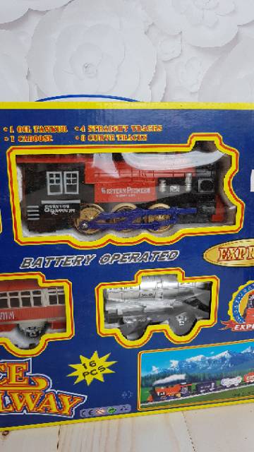 MAINAN KERETA API DAN REL SERVICE RAILWAY TRAIN EXPRESS SET