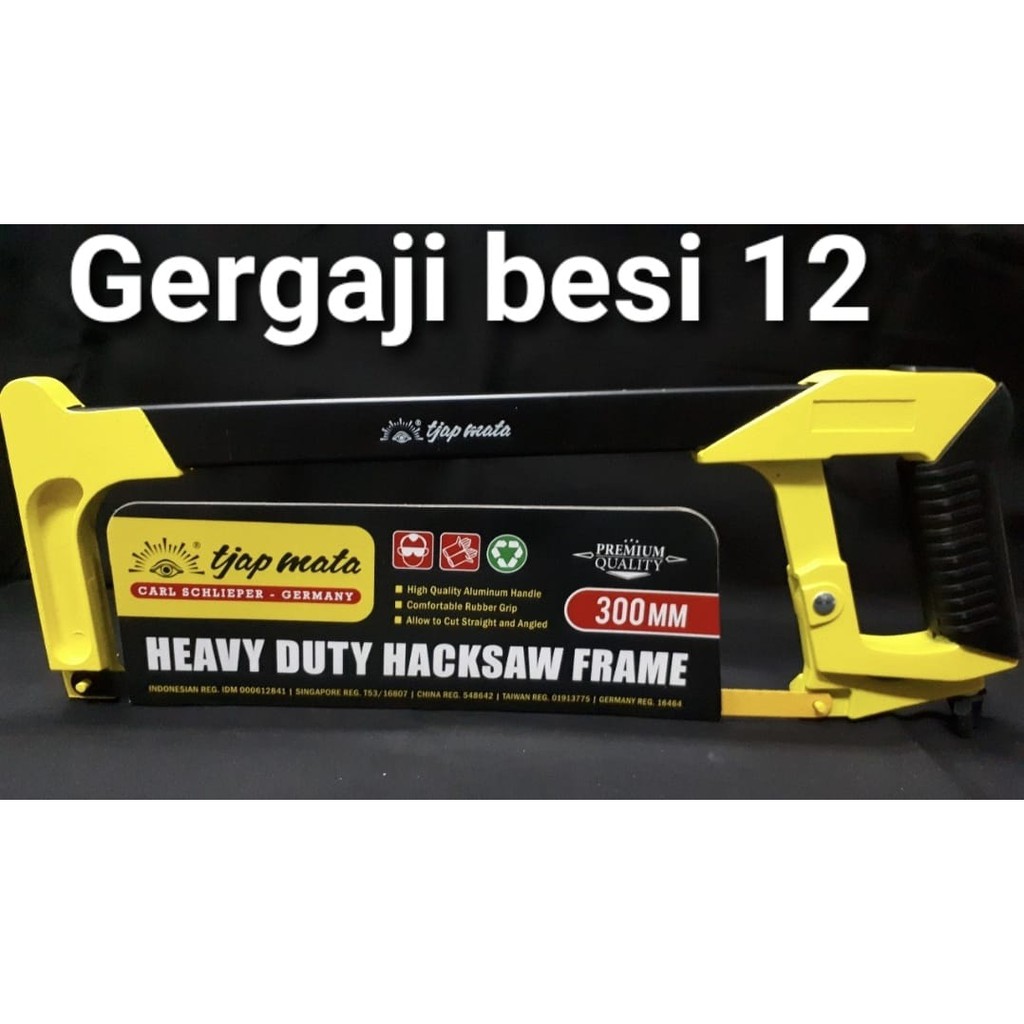 Gagang Stang Gergaji Besi 12 inch HACKSAW FRAME MAXPOWER