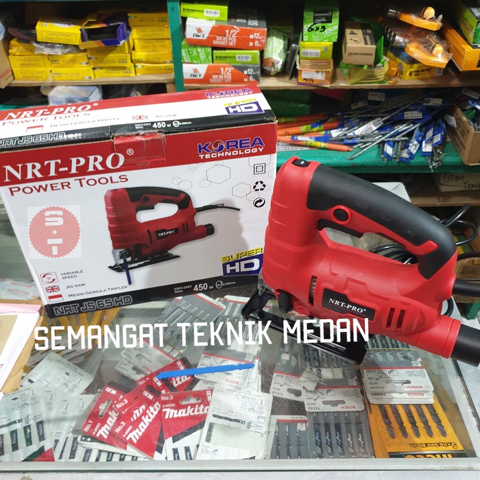 JS65HD MESIN JIGSAW GERGAJI POTONG KAYU NRT PRO NRT-PRO JS 65 HD