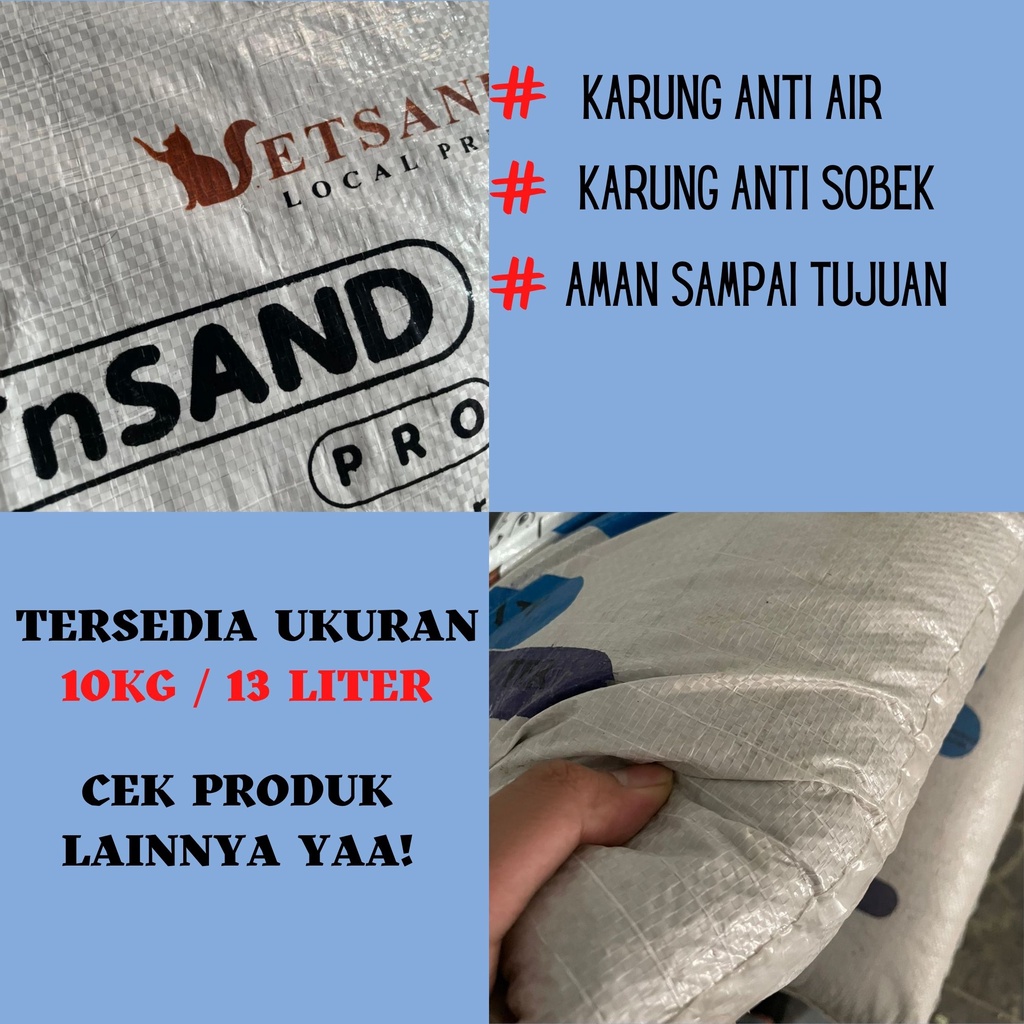 VETSAND PRO BENTONITE ZEOLITE Pasir Kucing Gumpal bentonite 20KG / 25 Liter Wangi LEMON KOPI LAVENDER murah catlitter mirip cub n kit top kawan