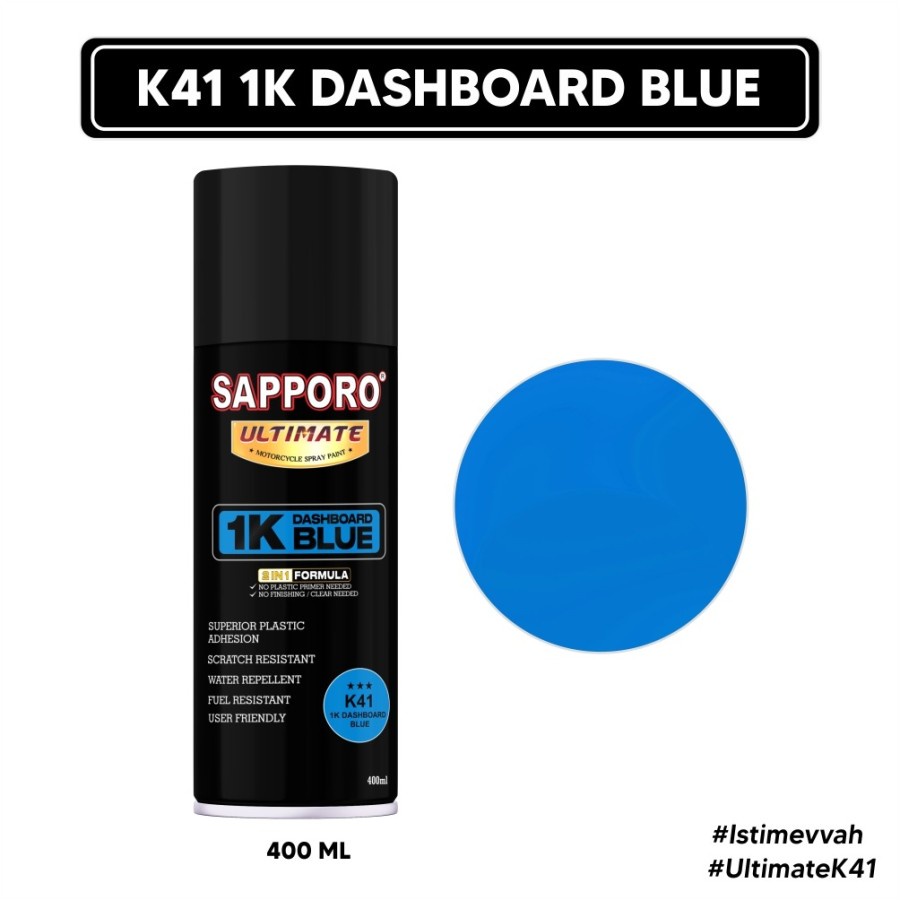 SAPPORO ULTIMATE *** K41 1K BLUE DASHBOARD COATING Biru Pilox Pylox Cat Semprot