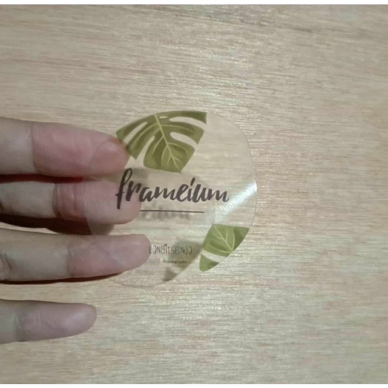 

CETAK STIKER PRODUK KEMASAN LABEL MAKANAN BULAT KOTAK/SESUAI BENTUK (Transparan) FREE DESIGN