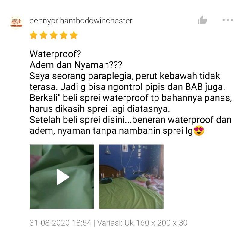 ( Harga Grosir / BISA COD  ) Sprei waterproof  Bahan Import Harga Termurah-7