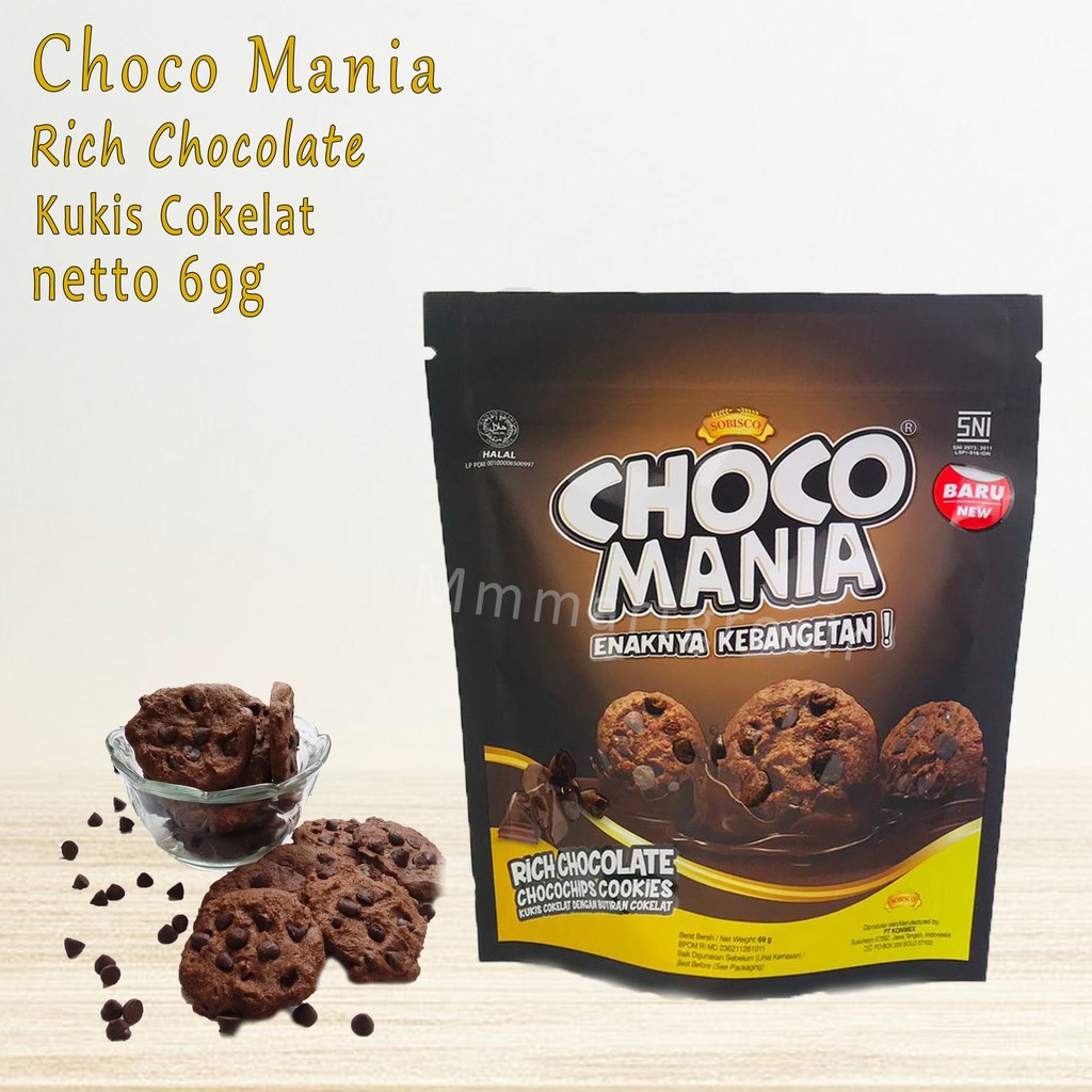 

CHOCO MANIA RICH CHOCOLATE CHOCOCHIPS COOKIES 69g