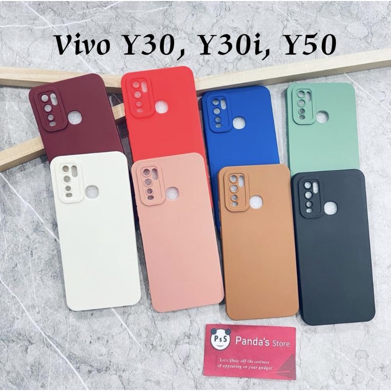 Softcase Pro Camera Vivo Y30, Y30i, Y50 Candy Case Full Color 3D Silikon TPU