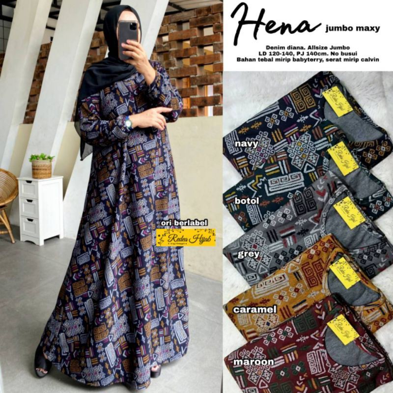 Gamis "Hena jumbo maxy" by redea