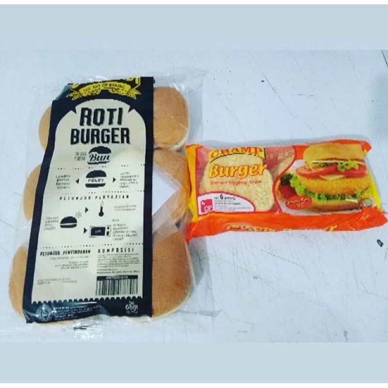 

paket chicken burger benardi champ