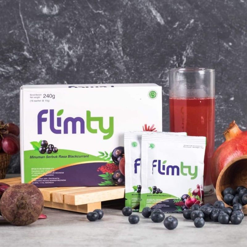 Original Flimty Fiber BPOM Minuman Pelangsing Diet Detox Box &amp; Ecer