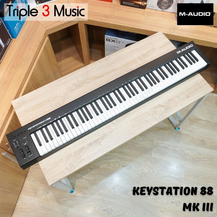 {AudioStore} M-AUDIO KEYSTATION 88 MK III MK3 Semi weighted Midi Controller 88 Keys Diskon