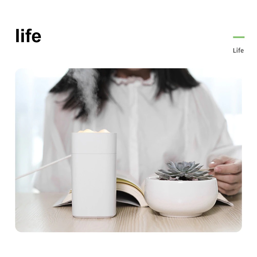 AIR HUMIDIFIER ULTRASONIC AROMATHERAPHY OIL DIFFUSER LISM S1 350ML