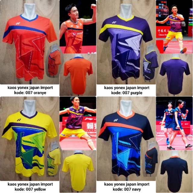 Asli  Baju badminton Yonex Jepang 007 kaos badminton yonex kaos yonex import  Limited