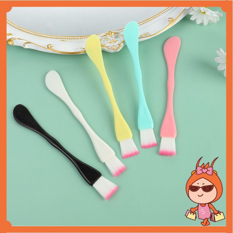 2 in1 kuas dan spatula masker