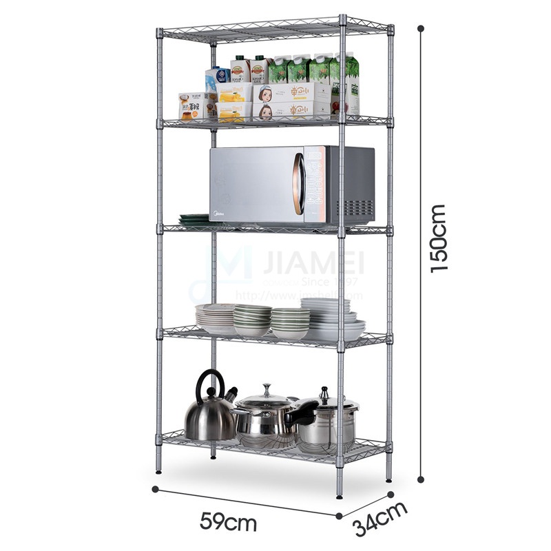 Rak Penyimpanan Susun Besi Rak Dapur susun Rak dapur stainless Microwave Kamar Mandi Rak Buku Rak Serbaguna rak hiasan ruang tamu