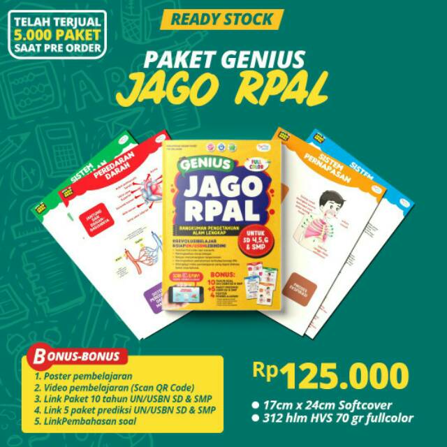 Jual Buku Paket Genius Jagk RPAL | Shopee Indonesia