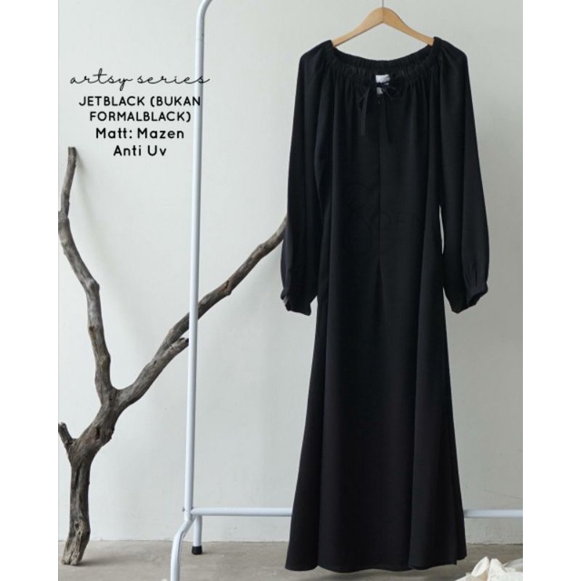 Abaya Artsy Black XL @by.Sofni