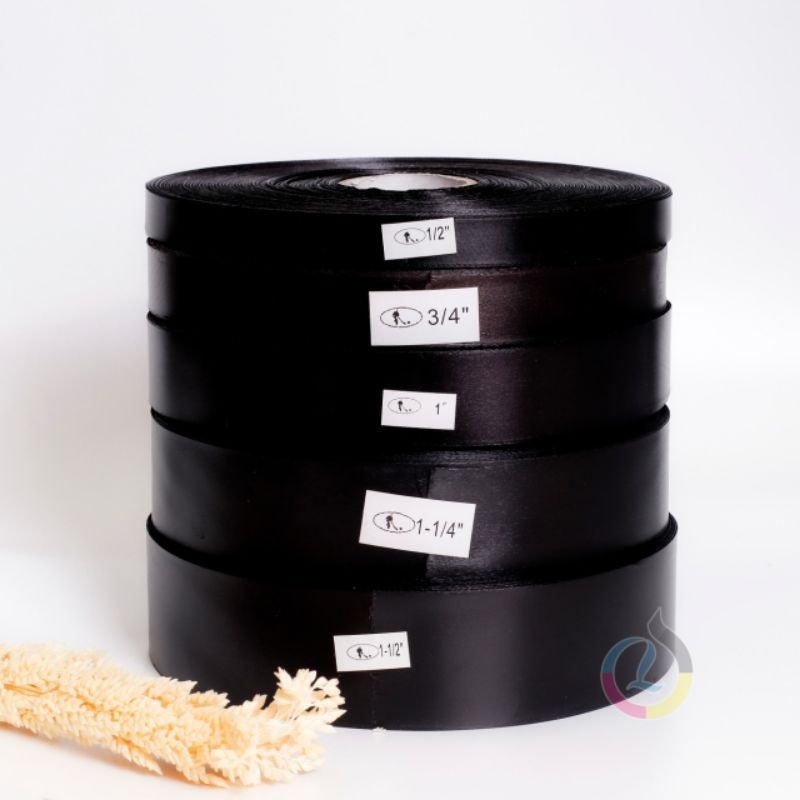 label satin hitam harga polosan